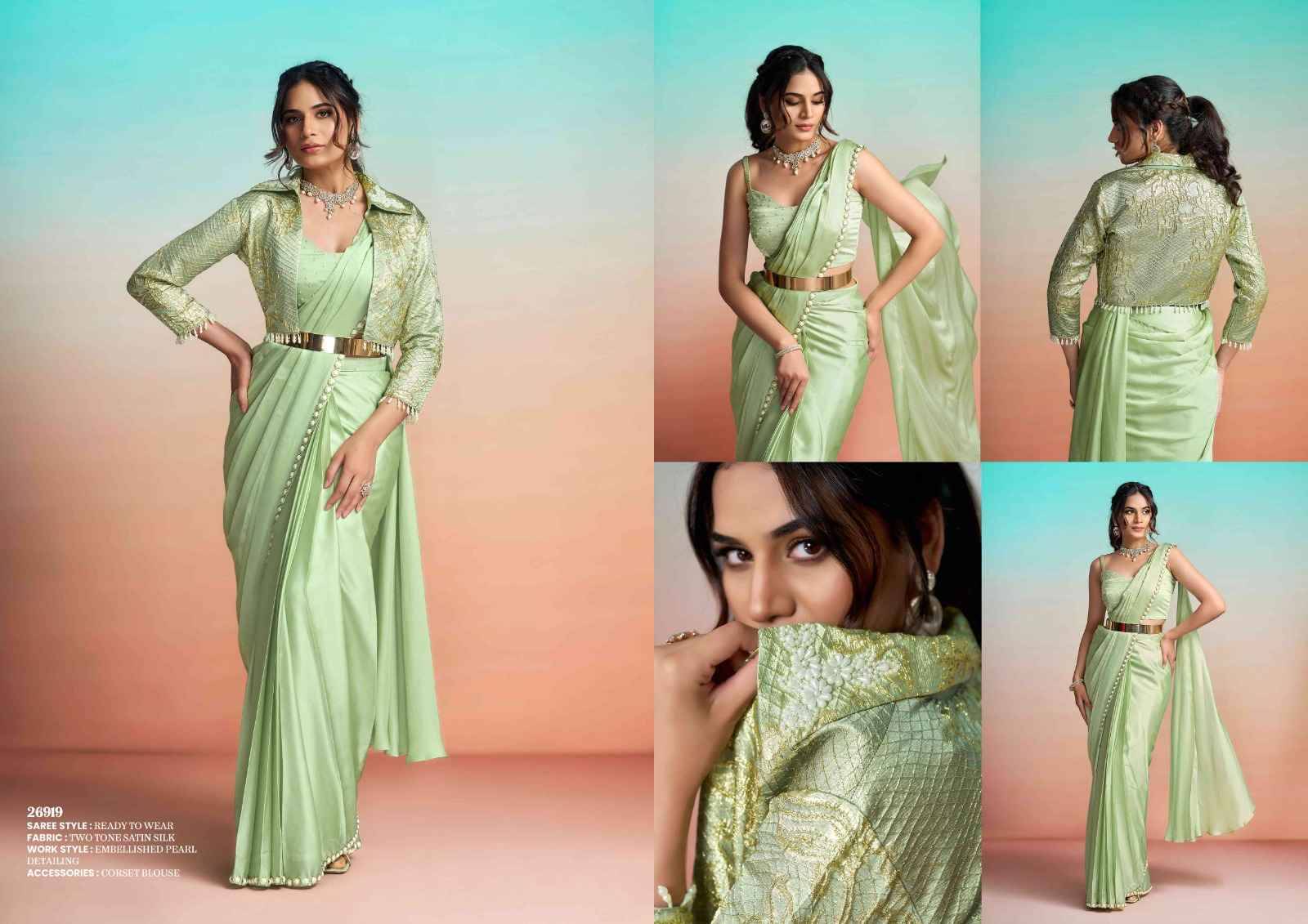 It Girl Edit By Mahotsav Creation 26906 To 26919 Series Indian Traditional Wear Collection Beautiful Stylish Fancy Colorful Party Wear & Occasional Wear Pure Silk Sarees At Wholesale Price
